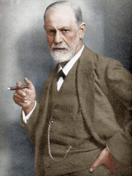 Sigmund Freud (1856-1939), Austrian neurologist.